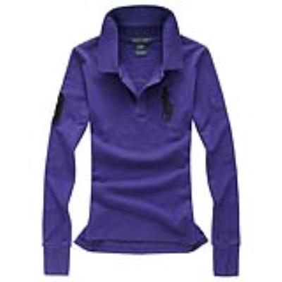 Cheap Women's ralph lauren Polo shirts long sleeves wholesale No. 986